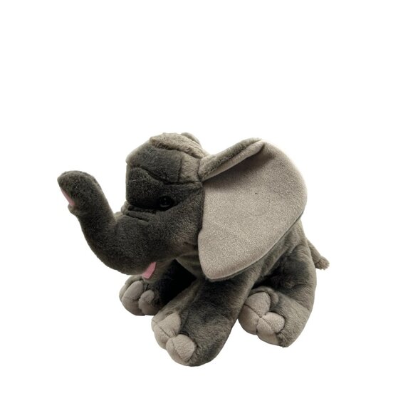 Wild Republic Elephant Realistic Gray Plush Stuffed Jungle Animal - Picture 2 of 11